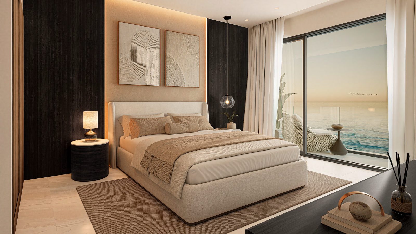 Habitación con acabados Coralia